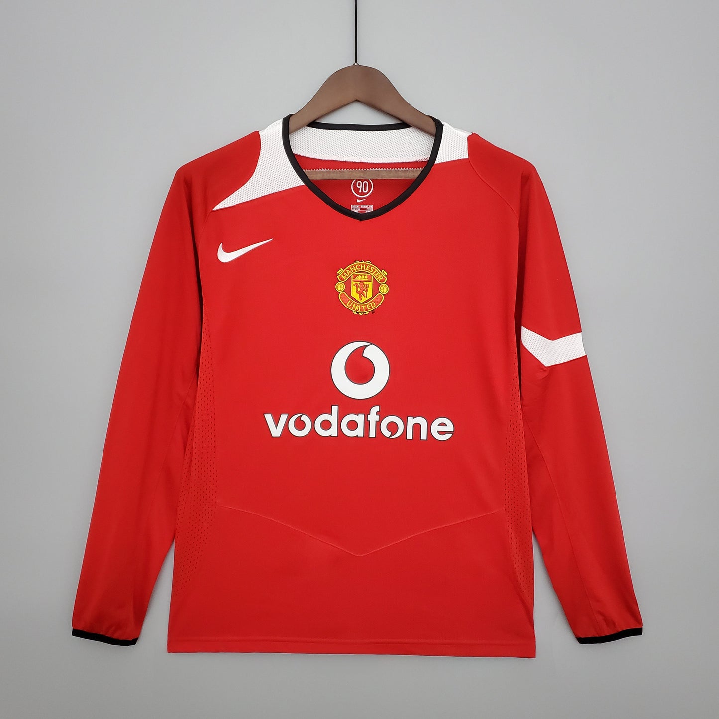 CAMISETA MANCHESTER UNITED I 04/05 HOMBRE (RETRO) MANGA LARGA