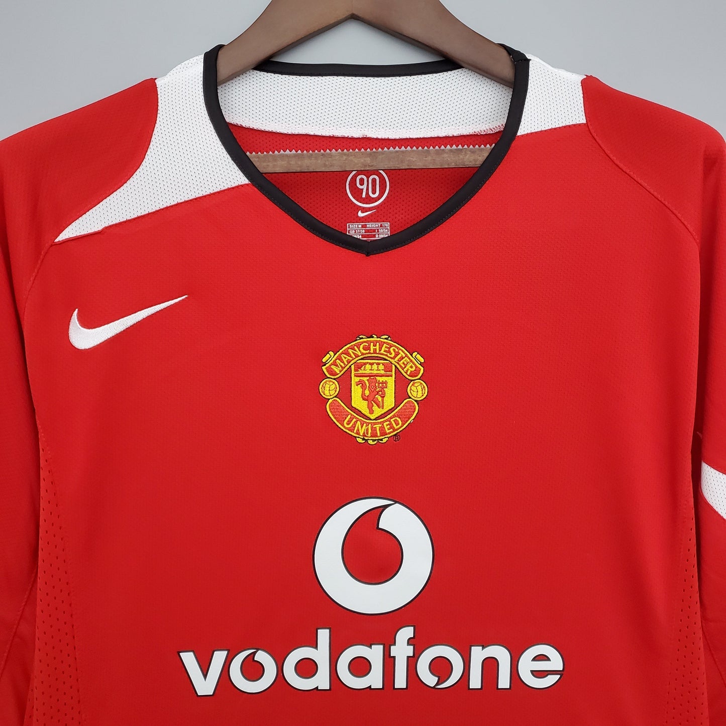 CAMISETA MANCHESTER UNITED I 04/05 HOMBRE (RETRO) MANGA LARGA