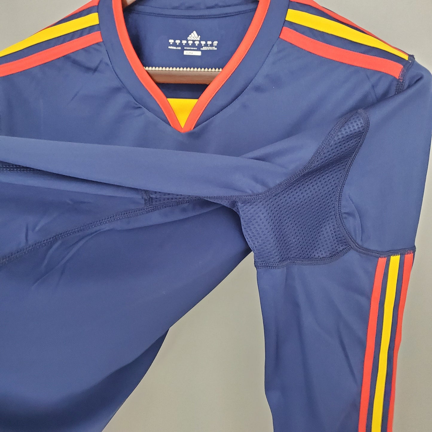 CAMISETA ESPAÑA MUNDIAL I 2010 HOMBRE (RETRO) MANGA LARGA