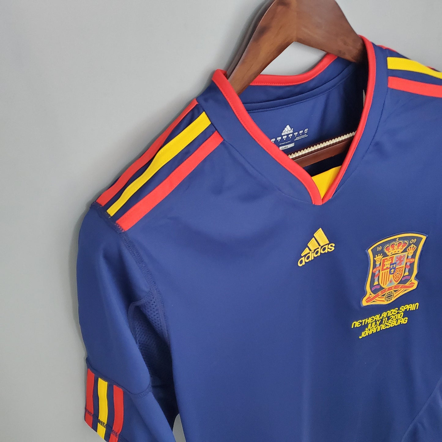 CAMISETA ESPAÑA MUNDIAL I 2010 HOMBRE (RETRO) MANGA LARGA