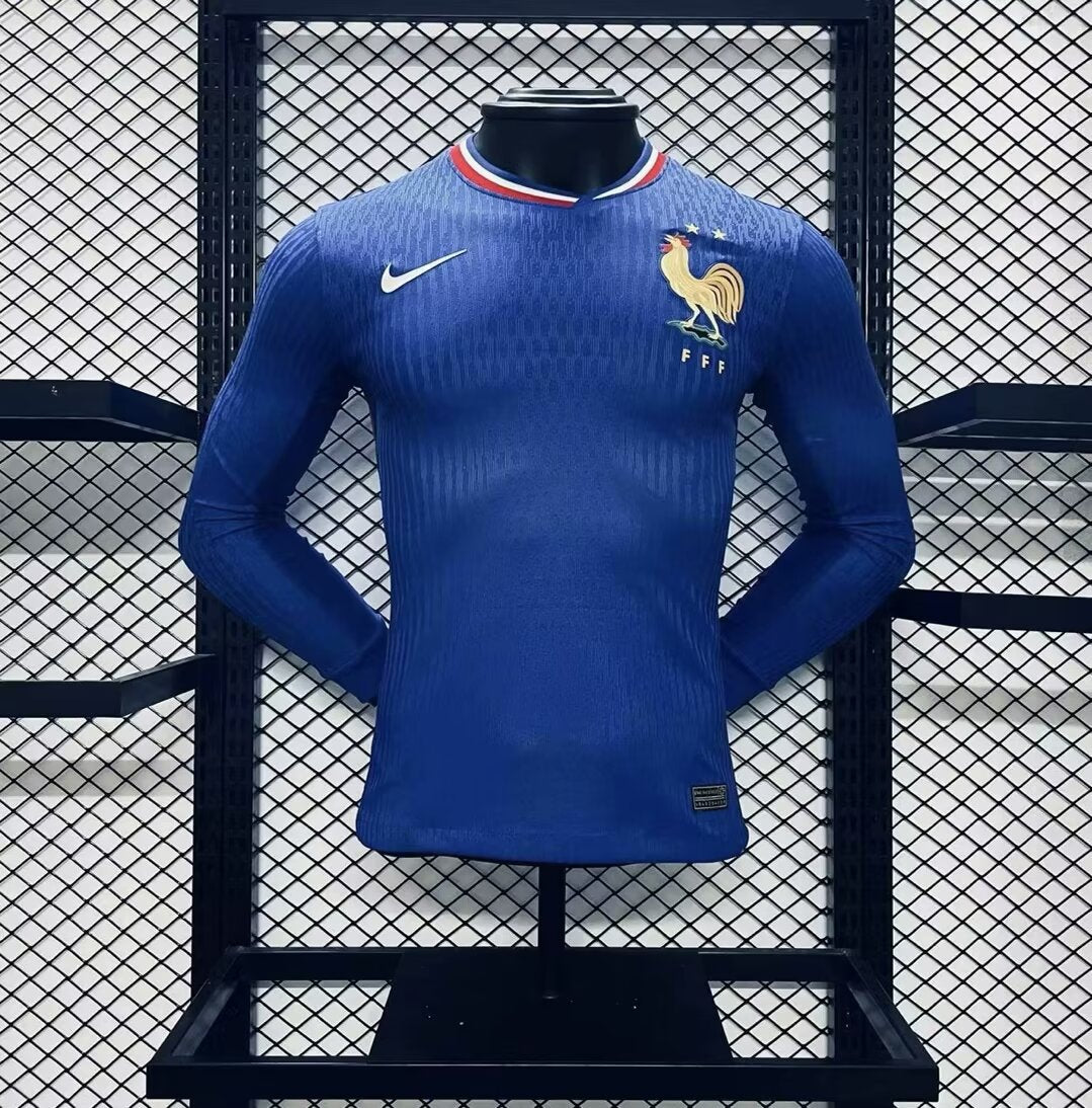 CAMISETA FRANCIA EURO I 2024 HOMBRE (VERSIÓN JUGADOR) MANGA LARGA