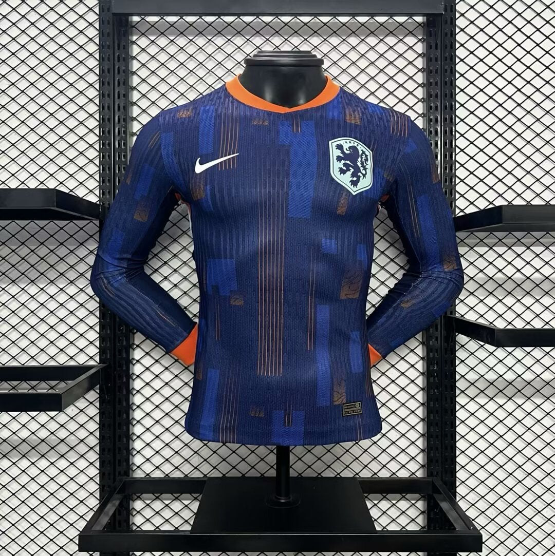 CAMISETA HOLANDA EURO II 2024 HOMBRE (VERSIÓN JUGADOR) MANGA LARGA