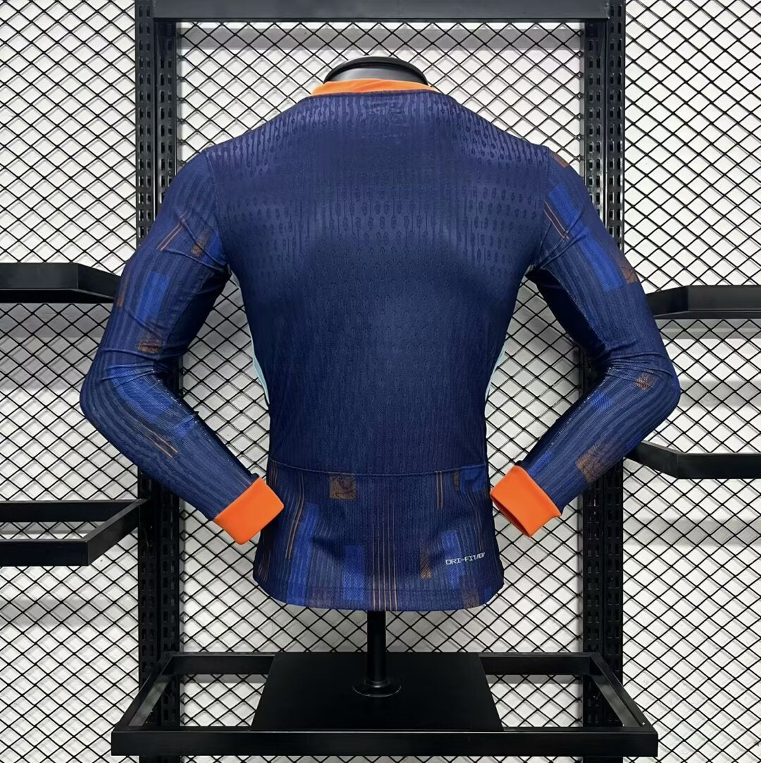 CAMISETA HOLANDA EURO II 2024 HOMBRE (VERSIÓN JUGADOR) MANGA LARGA