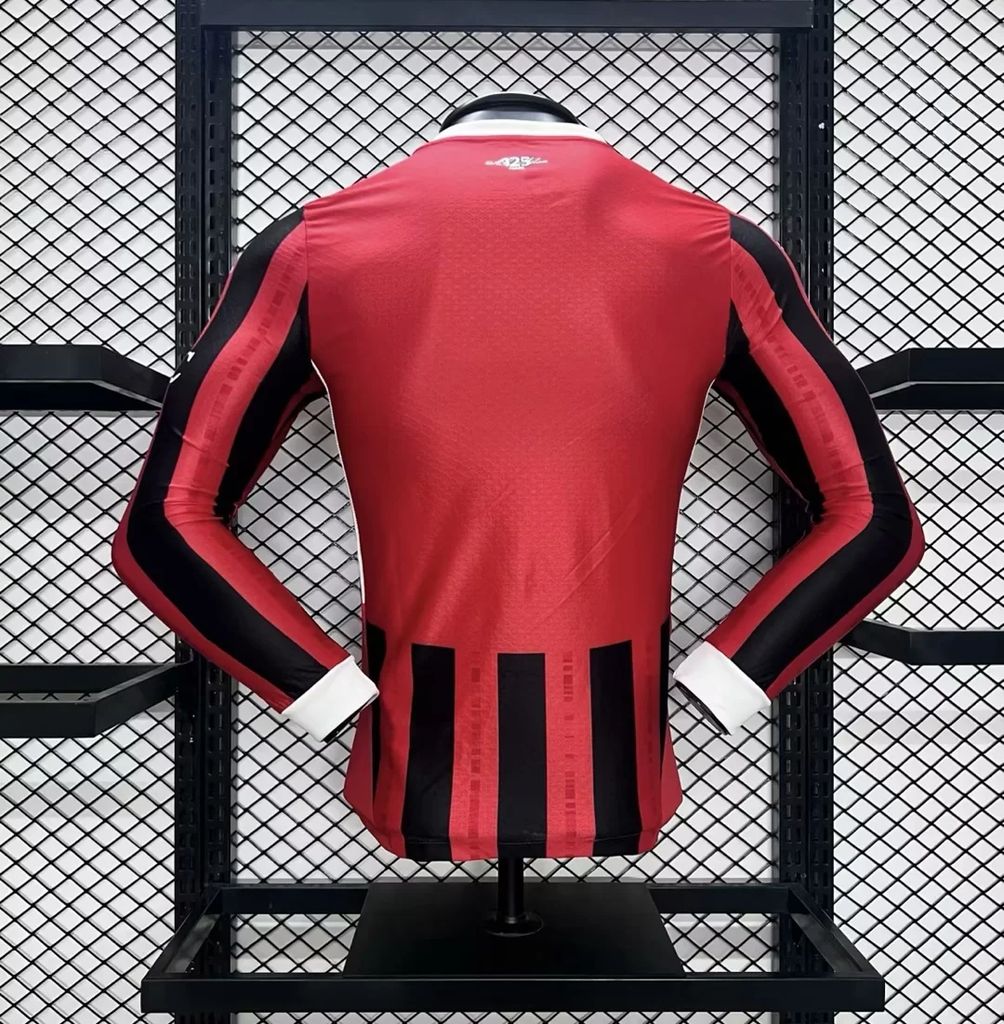 CAMISETA MILAN I 24/25 HOMBRE (VERSIÓN JUGADOR) MANGA LARGA