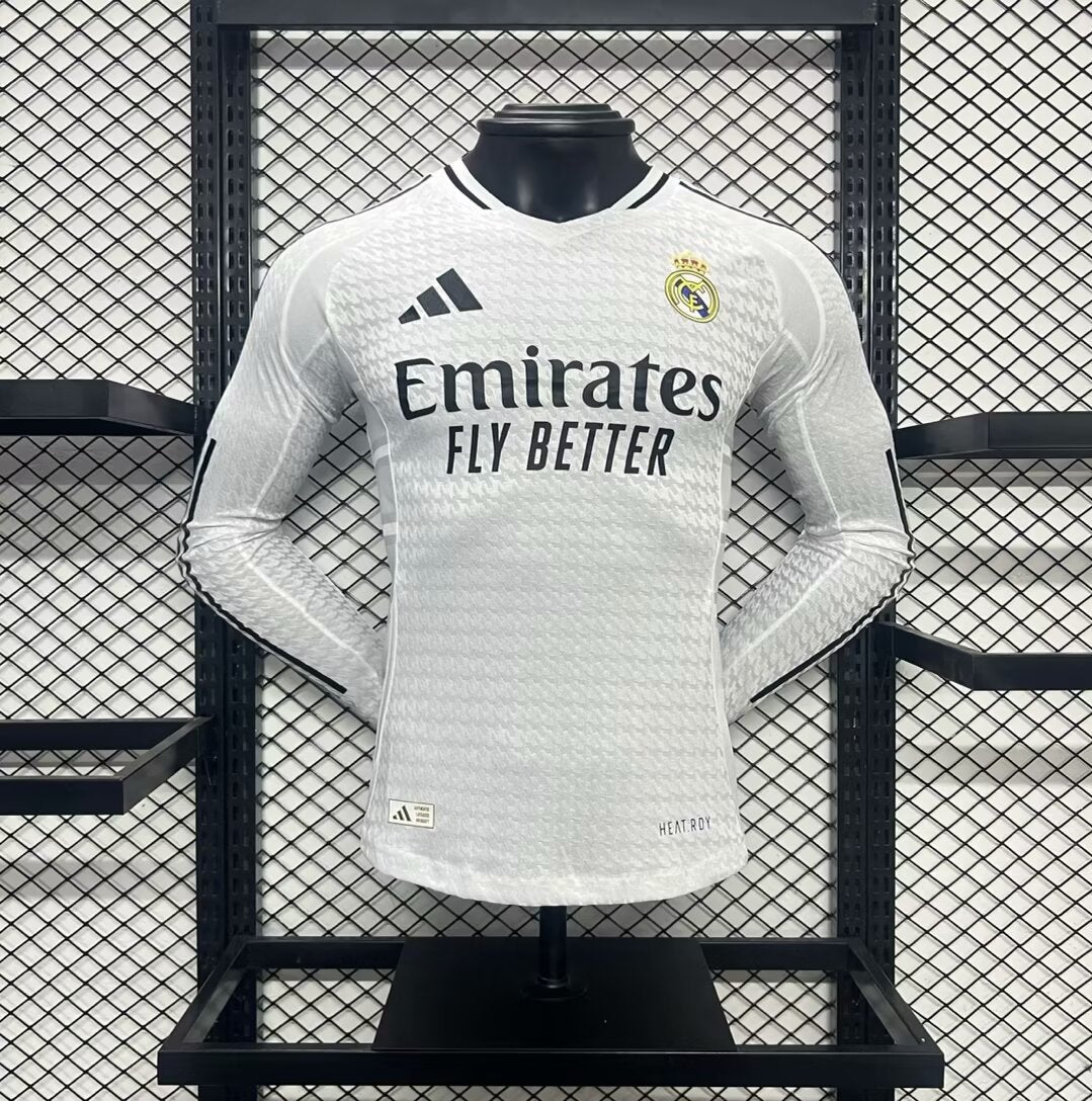CAMISETA REAL MADRID I 24/25 HOMBRE (VERSIÓN JUGADOR) MANGA LARGA