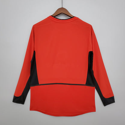 CAMISETA MANCHESTER UNITED I 02/03 HOMBRE (RETRO) MANGA LARGA