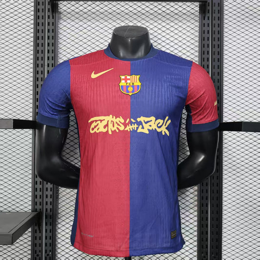 CAMISETA BARCELONA EDICIÓN LIMITADA TRAVIS SCOTT 2024/25 HOMBRE (VERSIÓN JUGADOR)