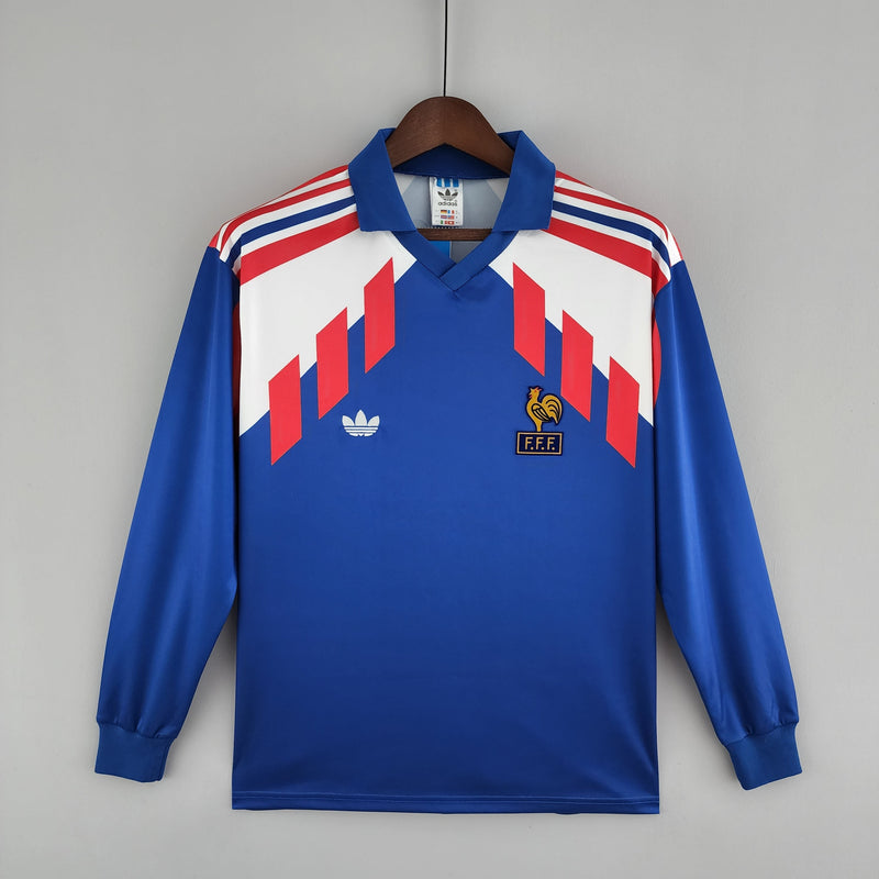 CAMISETA FRANCIA I 88/89 HOMBRE (RETRO) MANGA LARGA