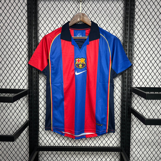 CAMISETA BARCELONA I 01/02 HOMBRE (RETRO)