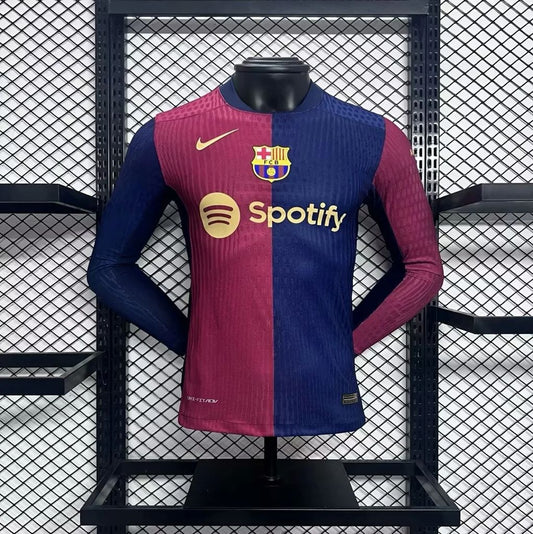 CAMISETA BARCELONA I 24/25 HOMBRE (VERSIÓN JUGADOR) MANGA LARGA