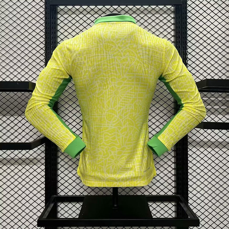CAMISETA BRASIL COPA AMÉRICA I 2024 HOMBRE (VERSIÓN JUGADOR) MANGA LARGA