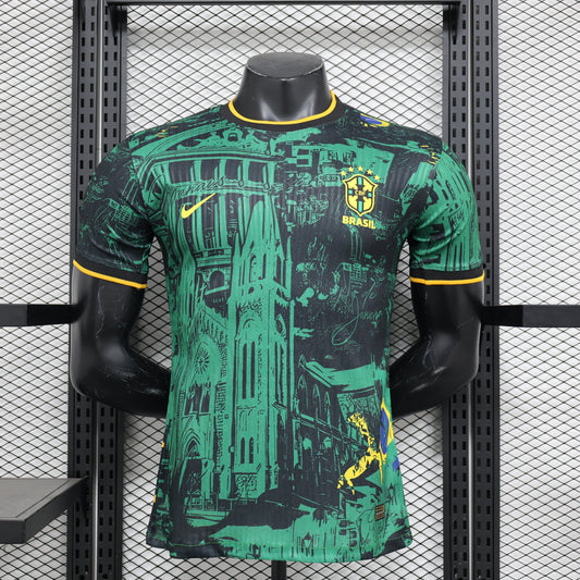 CAMISETA BRASIL EDICIÓN ESPECIAL X 2024 HOMBRE (VERSIÓN JUGADOR)