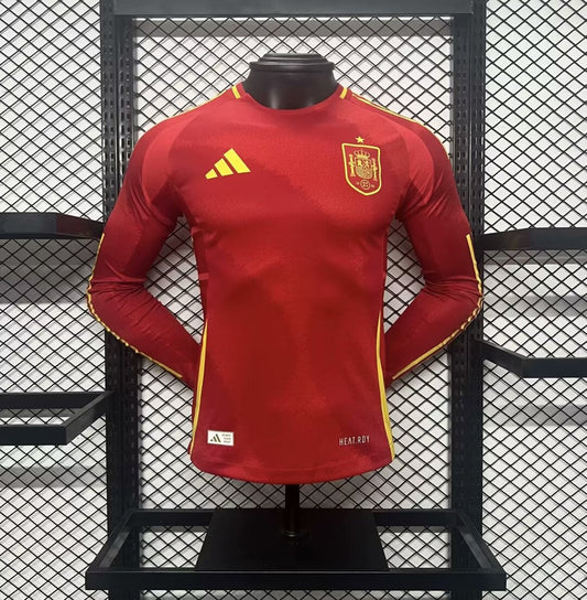CAMISETA ESPAÑA EURO I 2024 HOMBRE (VERSIÓN JUGADOR) MANGA LARGA