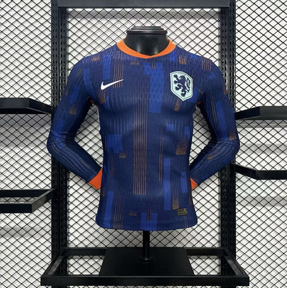 CAMISETA HOLANDA EURO II 2024 HOMBRE (VERSIÓN JUGADOR) MANGA LARGA