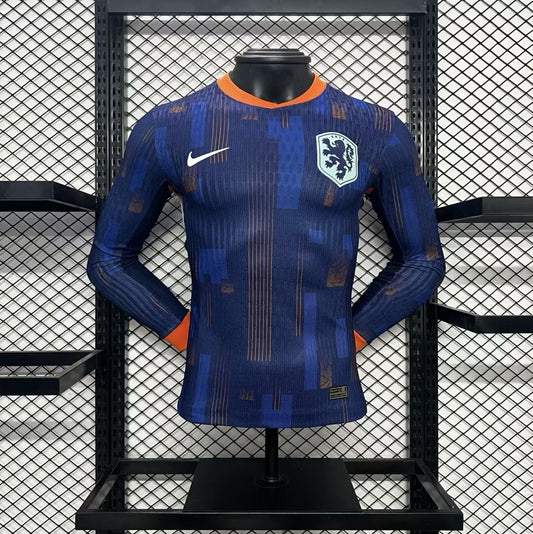 CAMISETA HOLANDA EURO II 2024 HOMBRE (VERSIÓN JUGADOR) MANGA LARGA