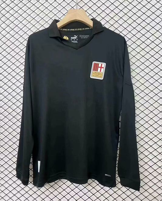 CAMISETA MILAN EDICIÓN ANIVERSARIO 125° BLACK 24/25 HOMBRE (MANGA LARGA)