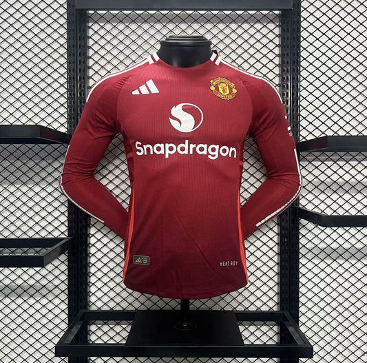 CAMISETA MANCHESTER UNITED I 24/25 HOMBRE (VERSIÓN JUGADOR) MANGA LARGA