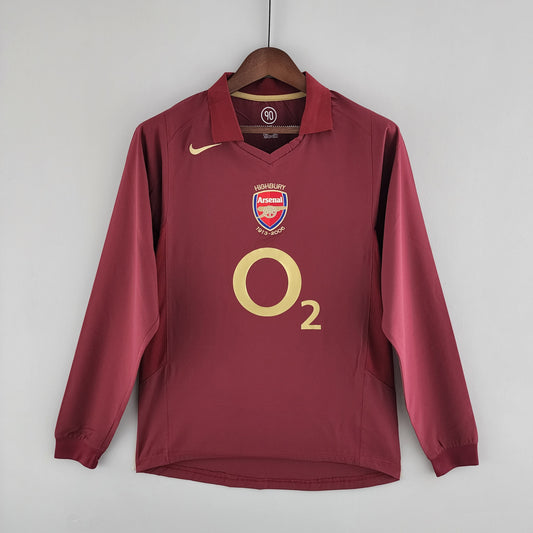 CAMISETA ARSENAL I 05/06 HOMBRE (RETRO) MANGA LARGA