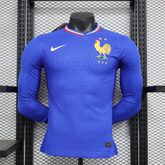 CAMISETA FRANCIA EURO I 2024 HOMBRE (VERSIÓN JUGADOR) MANGA LARGA